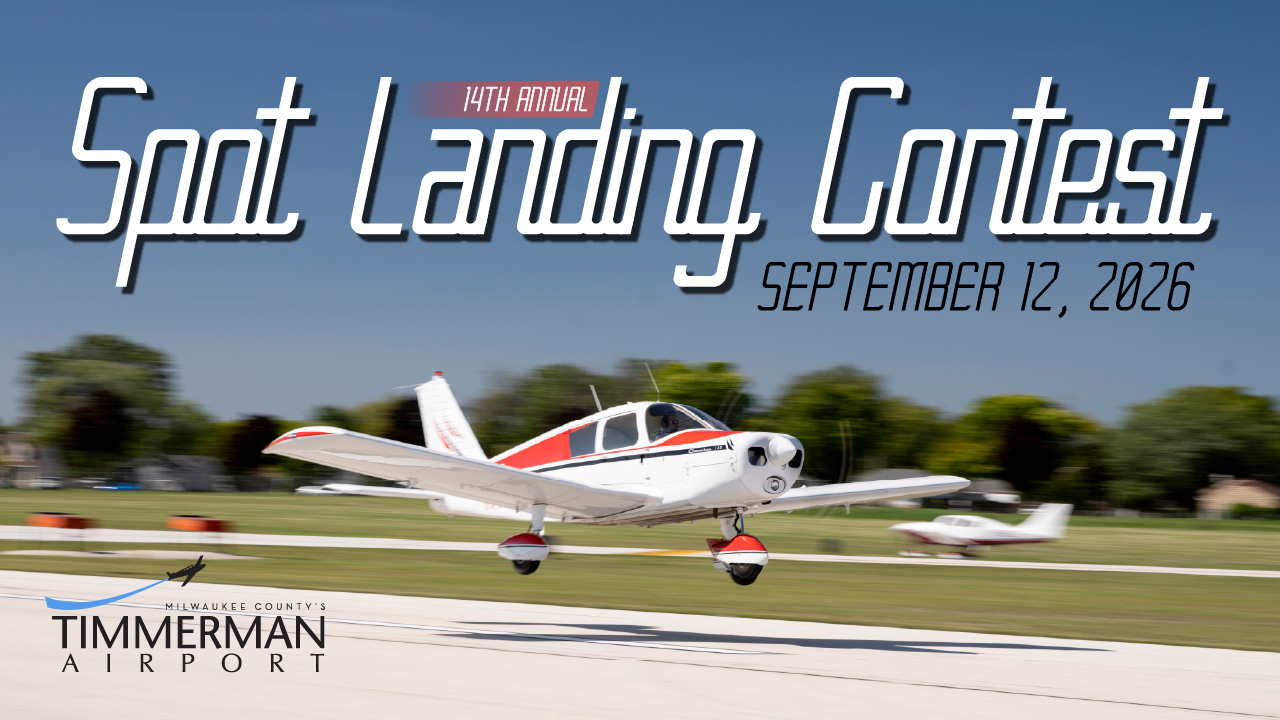 Timmerman Airport Spot Landing Timmerman Airport Spot Landing - September 12, 2026, Milwaukee, WI